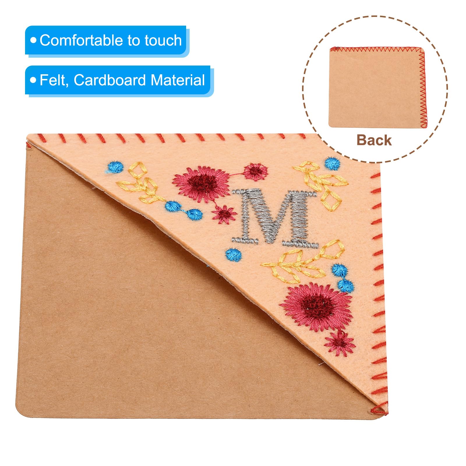 PATIKIL Personalized Embroidered Corner Bookmark - Image 3