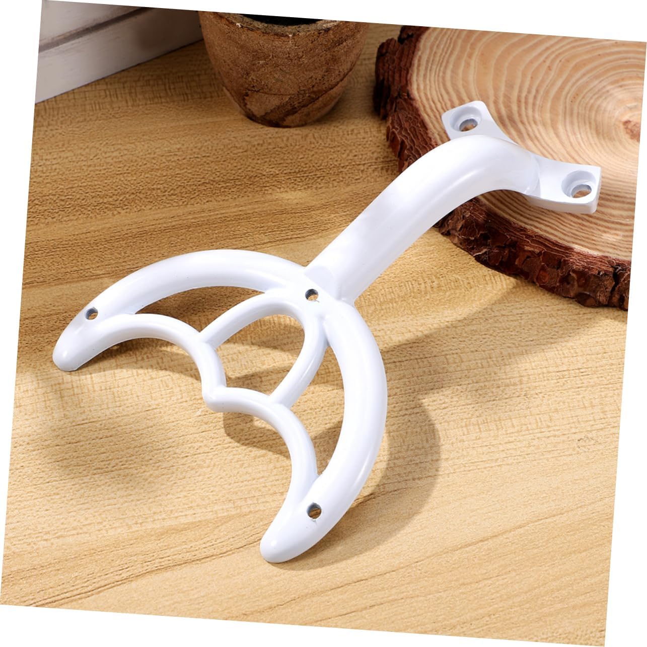 SHINEOFI 3Pcs Ceiling Fan Blade Arm Replacement Brackets Durable Fan Blade Supports for Repair and Maintenance Compatible with Various Fan Models White Finish