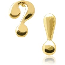 Spinningdaisy Question and Exclamation Mark Earrings