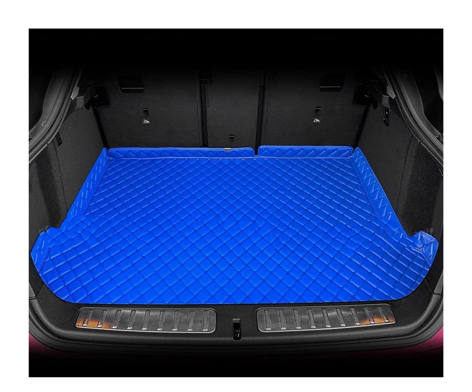 Antirursch Kofferraummatte Für Toyota Für Venza 2022 2023 2024 3D Auto Stamm Matte Cargo-Liner Teppich Innen Zubehör Abdeckung(Blau)
