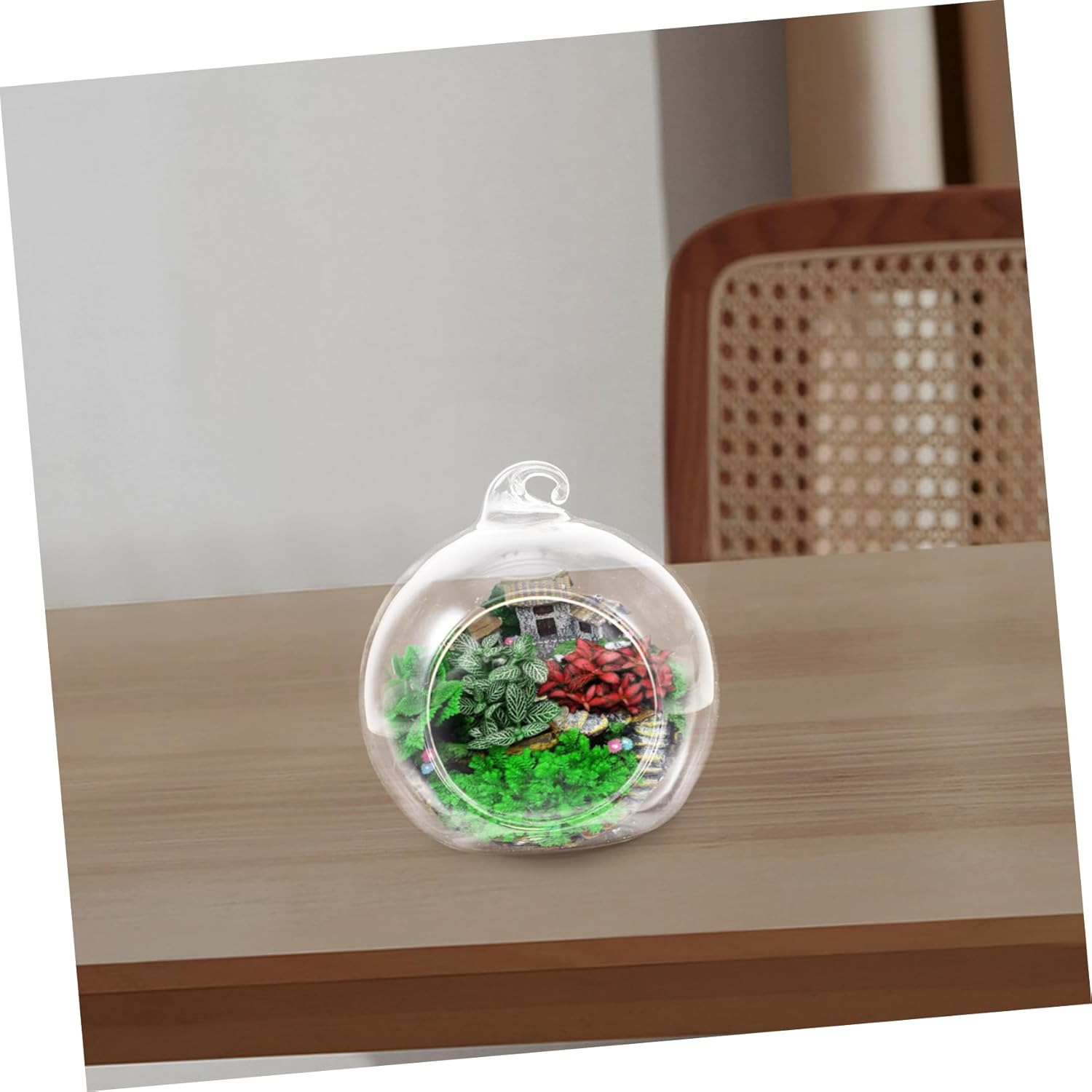 12pcs Glass Micro Landscape Vase Air Plant Holder Indoor Hanging Planters for Decor Modern Home Decor