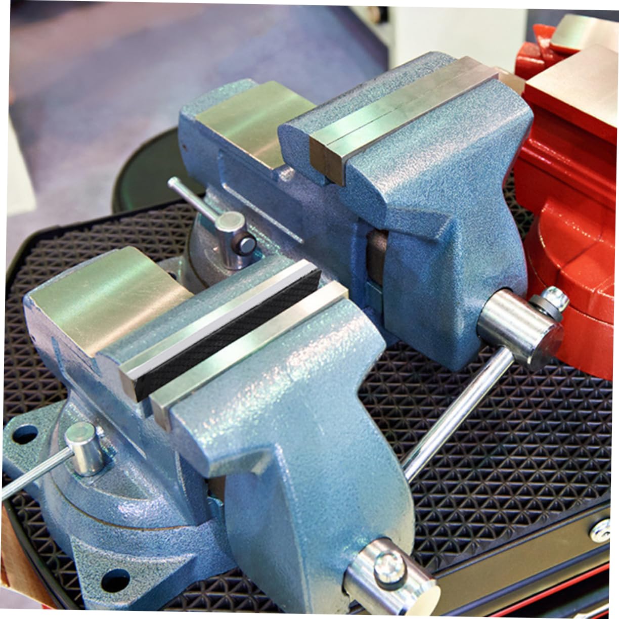 IWOWHERO Secure Easy Install Bench Vice Jaws Pads Magnetic Protectors Universal Fit Anti-slip Design