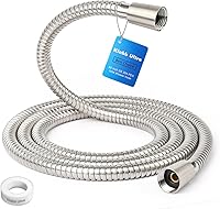 Vista 9 de Klabb Soporte de cabezal de ducha de mano ajustable y manguera de 79 pulgadas, soporte de ABS premium, bola de latón giratoria de 360 grados y cinta