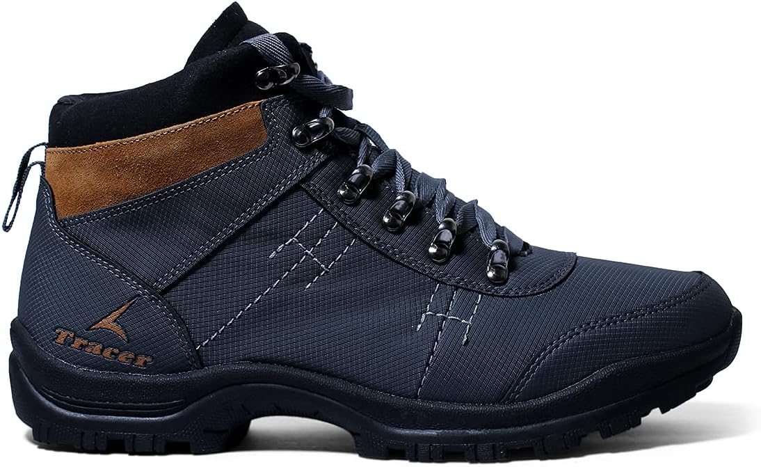 TRACERUrban-1931 Lightweight Shoes for Snow, Trekking, Hiking, Running and Walking - Stylish Lace Up Shoes for Men's with Rubber Sole