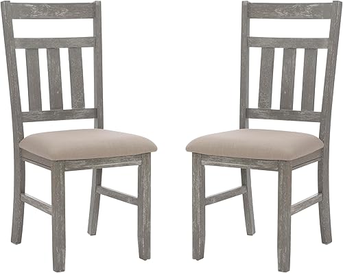 Powell Turino Side, altura del asiento de 18 pulgadas (juego de 2) silla de comedor, 19 pulgadas de largo x 23 pulgadas de ancho x 40 pulgadas de