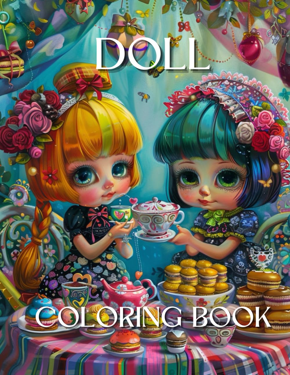 Doll Adult Coloring Book: Designs of Enchanting Doll with, Landscape, Patterns, Beautiful And Many More For Relaxation