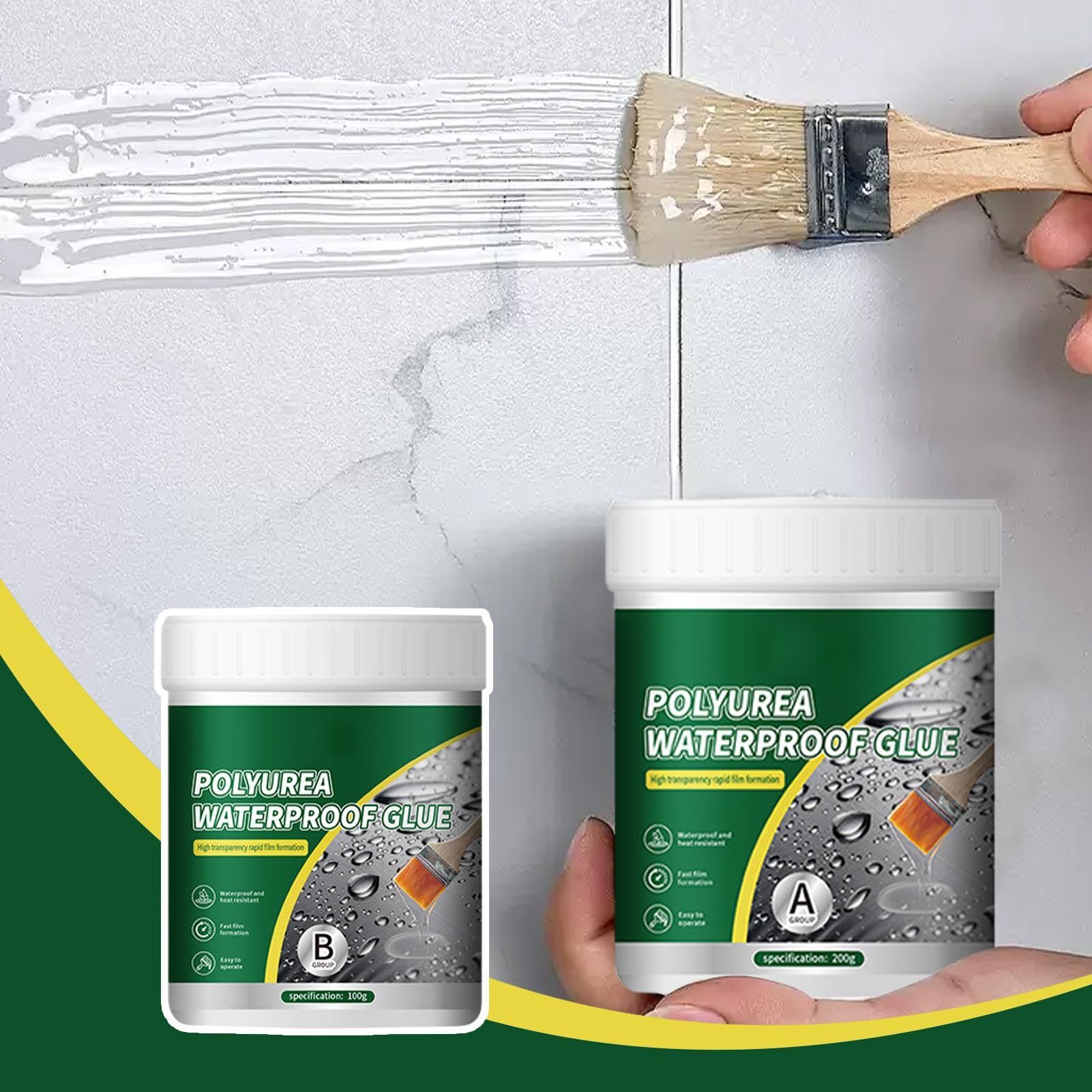 Invisible Waterproof Agent | 2X Transparent Waterproof Coating | Anti-Leaking Sealant, Waterproof Agent for Cracks and Leaks