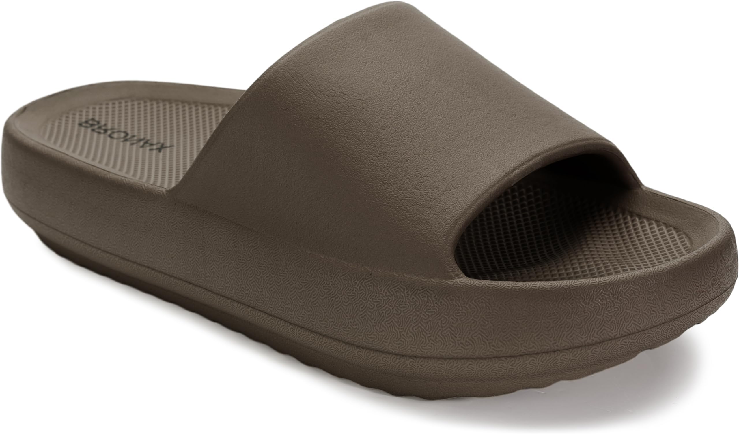 BRONAX Arch Support Slides for Women and Mens | Cushioned Thick Sole Pain Relief Slippers