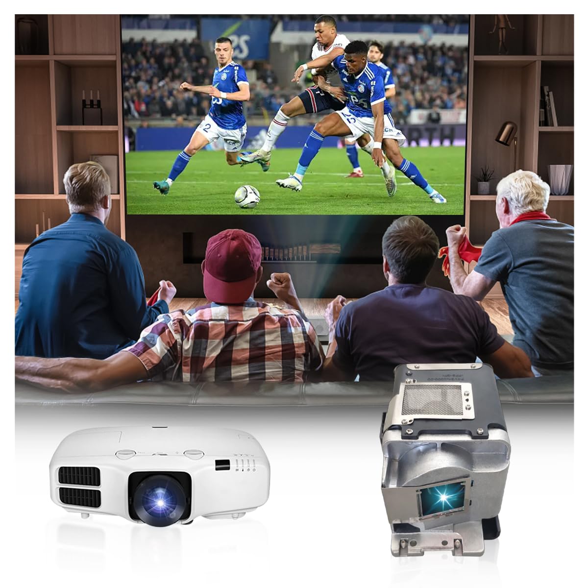 SORNEICDR Projector lamp Compatible with Mitsubishi VLT-HC3800LP VLTHC3800LP 499B056O20 HC3200 HC3800 HC3900 HC4000 - Image 4