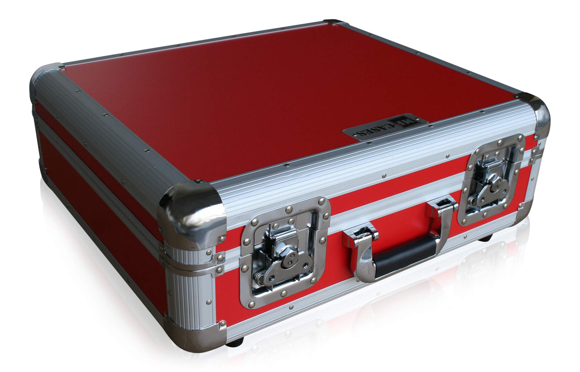 Plattenspieler Case rot für Technics 1210 Turntable DJ Flightcase Rack Koffer