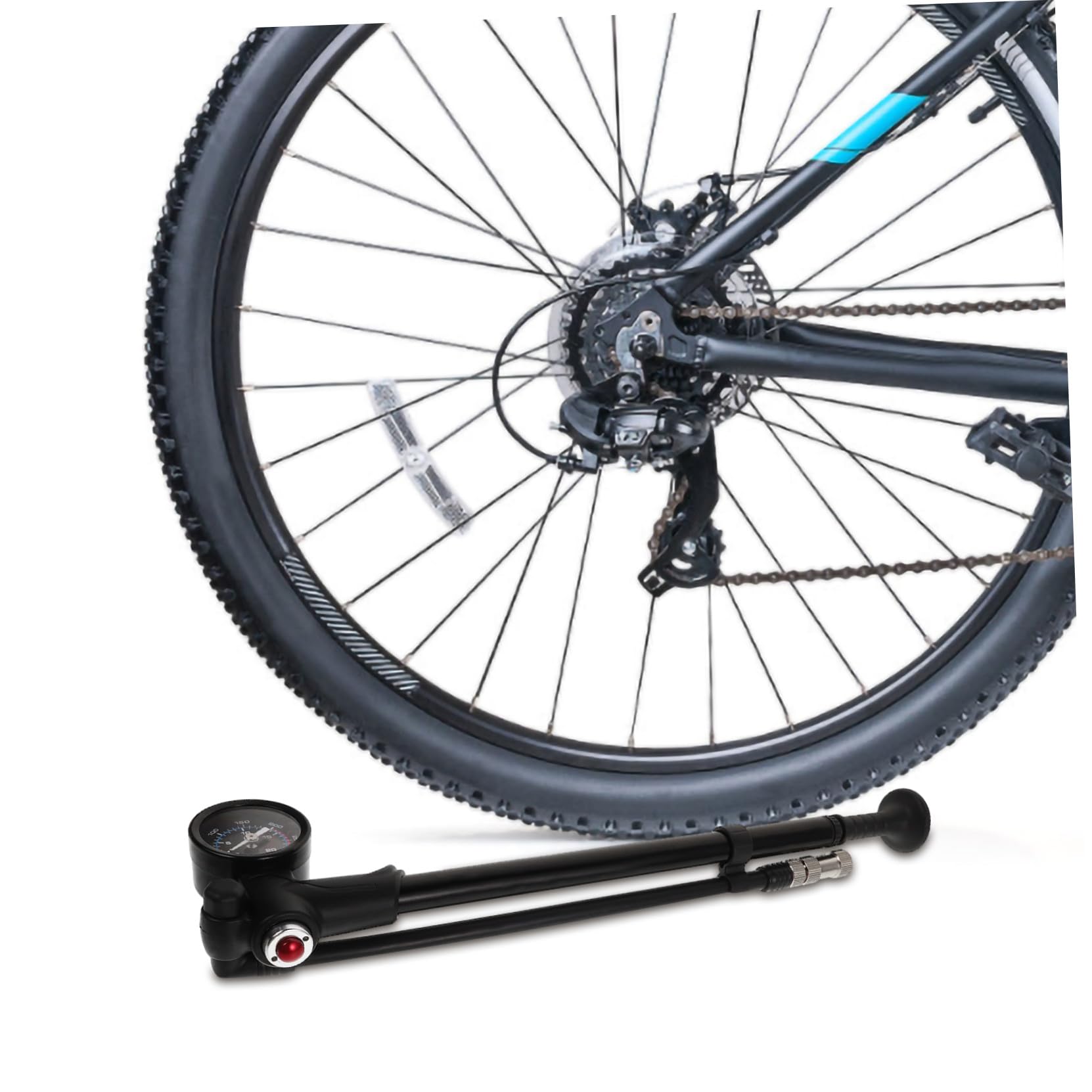 Anneome Bomba de Alta Presión para Bicicletas Eléctricas y Balones de Baloncesto, Inflador Portátil Compacto para Uso Hogar