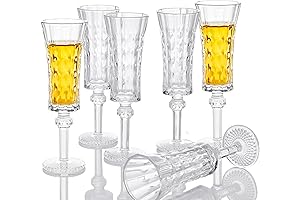 Cordial Glasses with Stem - Set of 6 | Crystal Shot Glasses