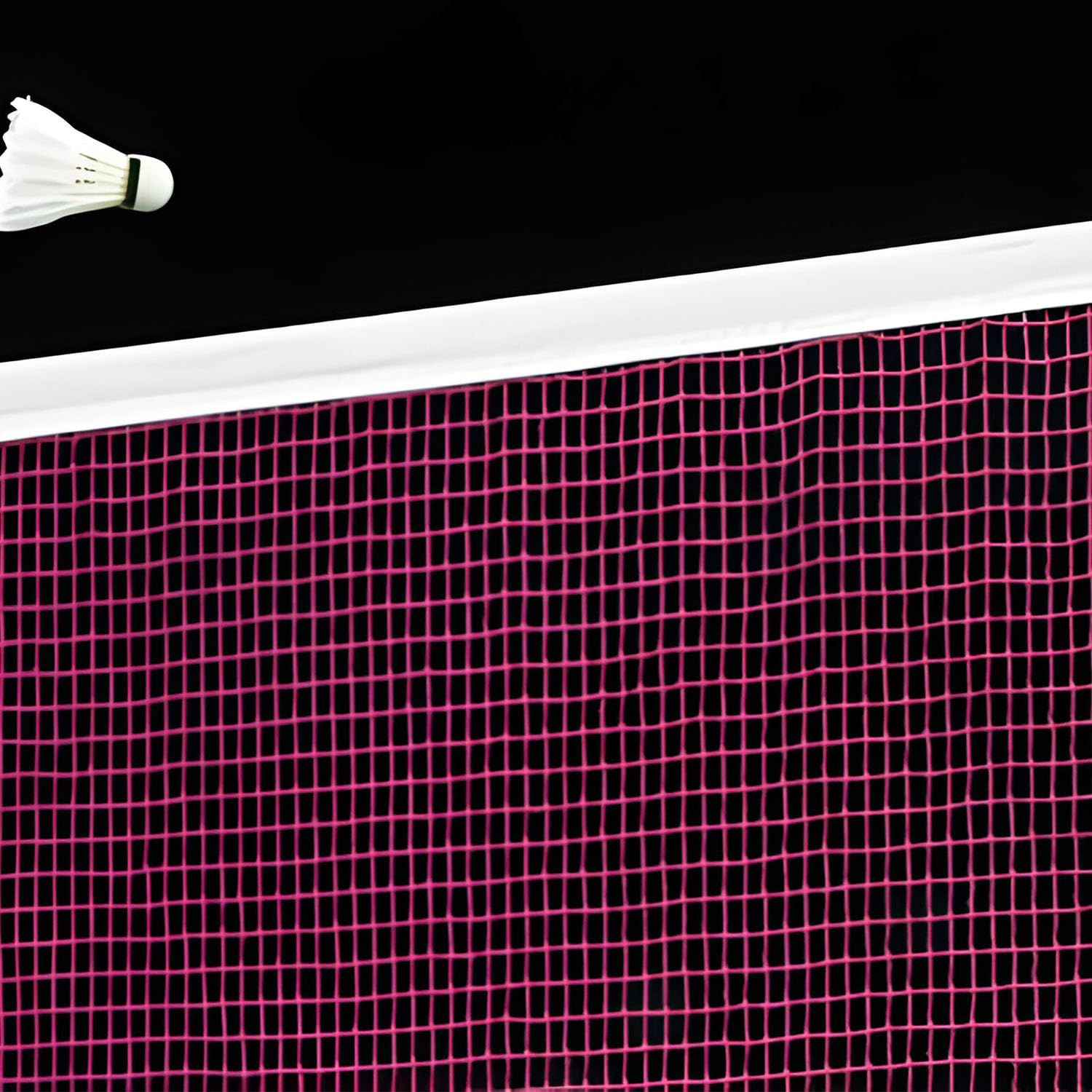 WNE Jaliwale Sports Nets Badminton Net for Outdoor, Indoor Training & Practice Standard Size 20ft X 2.5ft (High Density Polyethylene (HDPE))