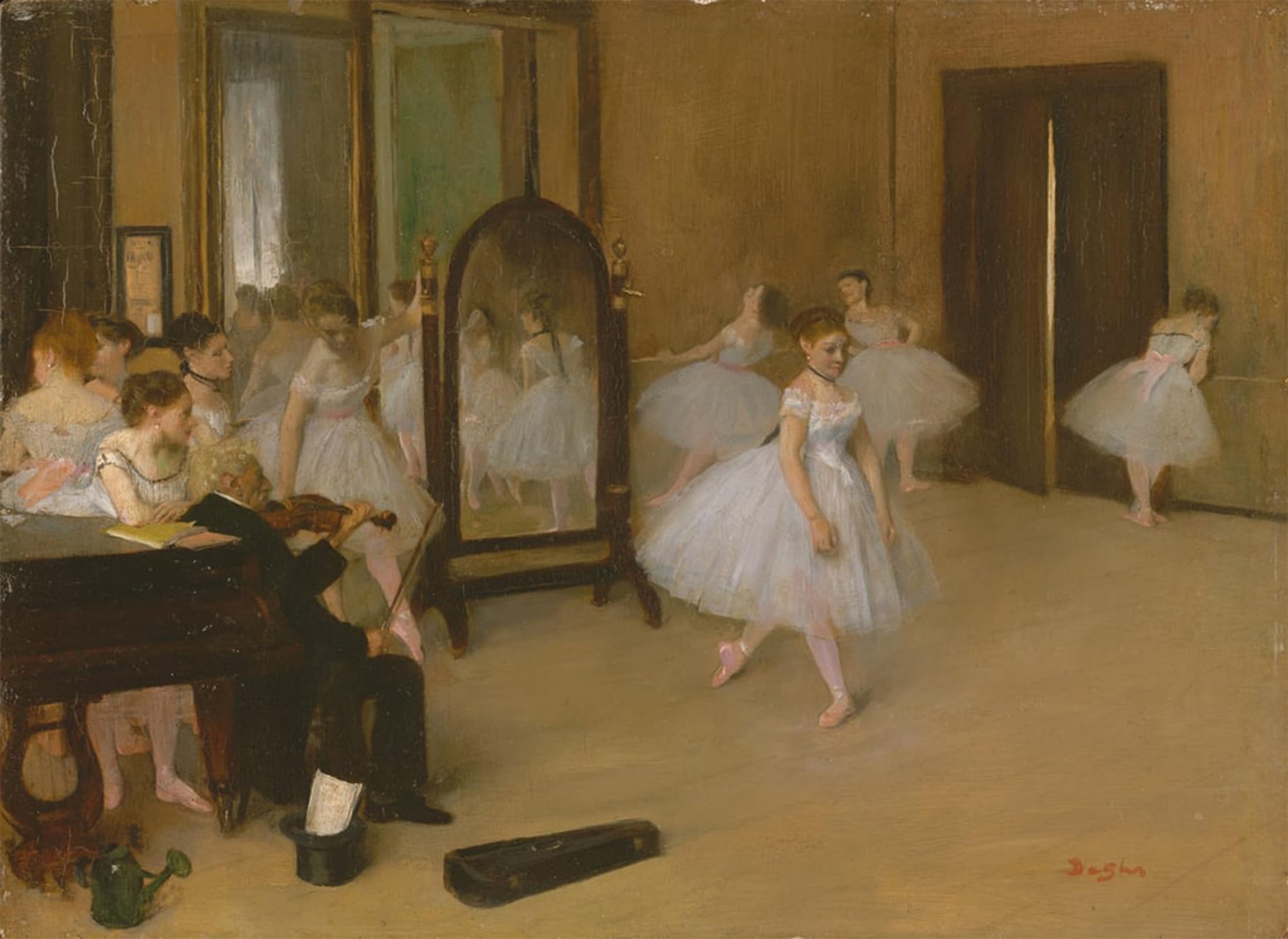 POSTERIIk Famous Modern Artwork Art Mural the Dancing Class by Edgar Degas Oil Paintings Pictures for Home Decor 60x90cm