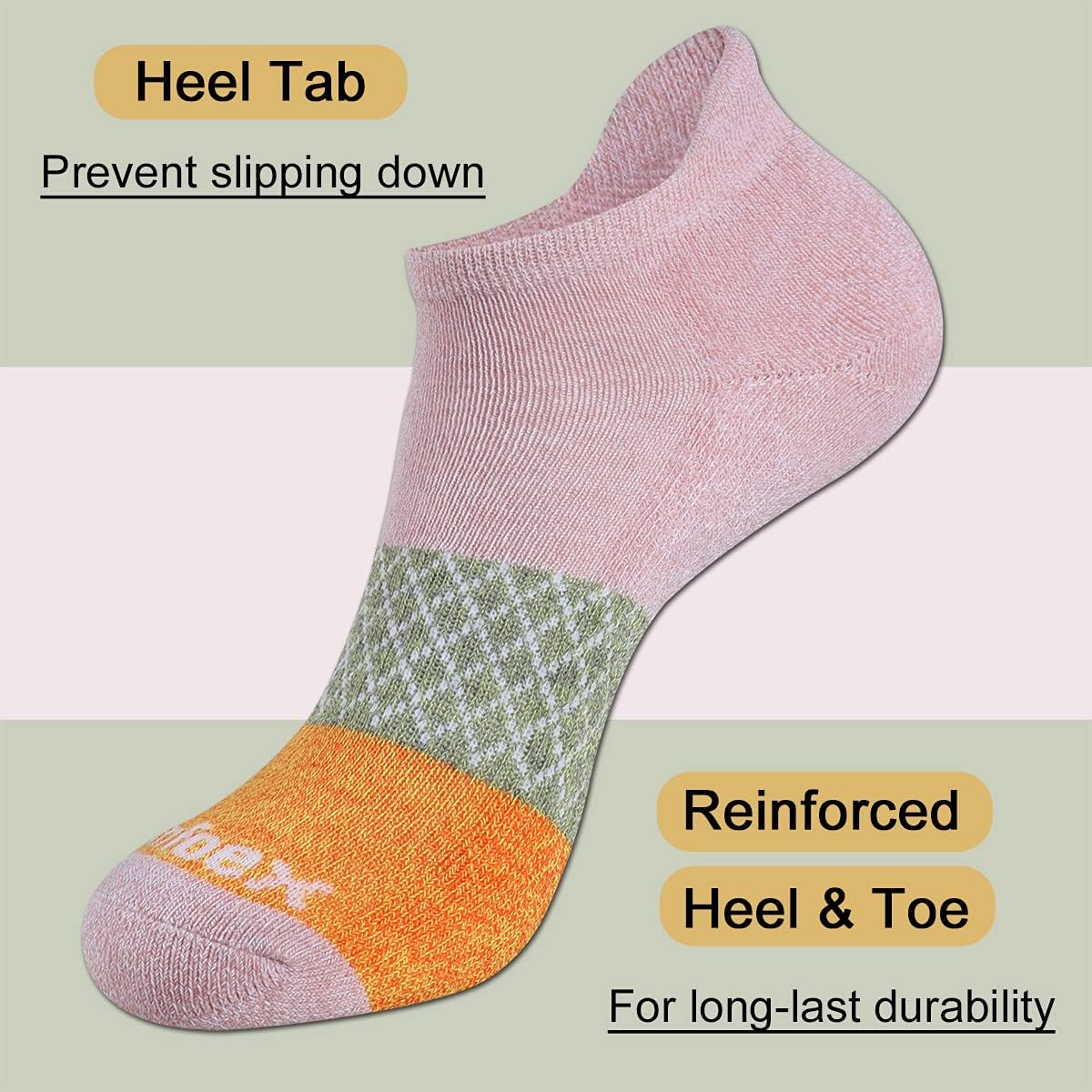 Comfoex Womens Ankle Socks 6/7 Pairs Cushioned Athletic Running Socks with Tab : Clothing, Shoes & Jewelry