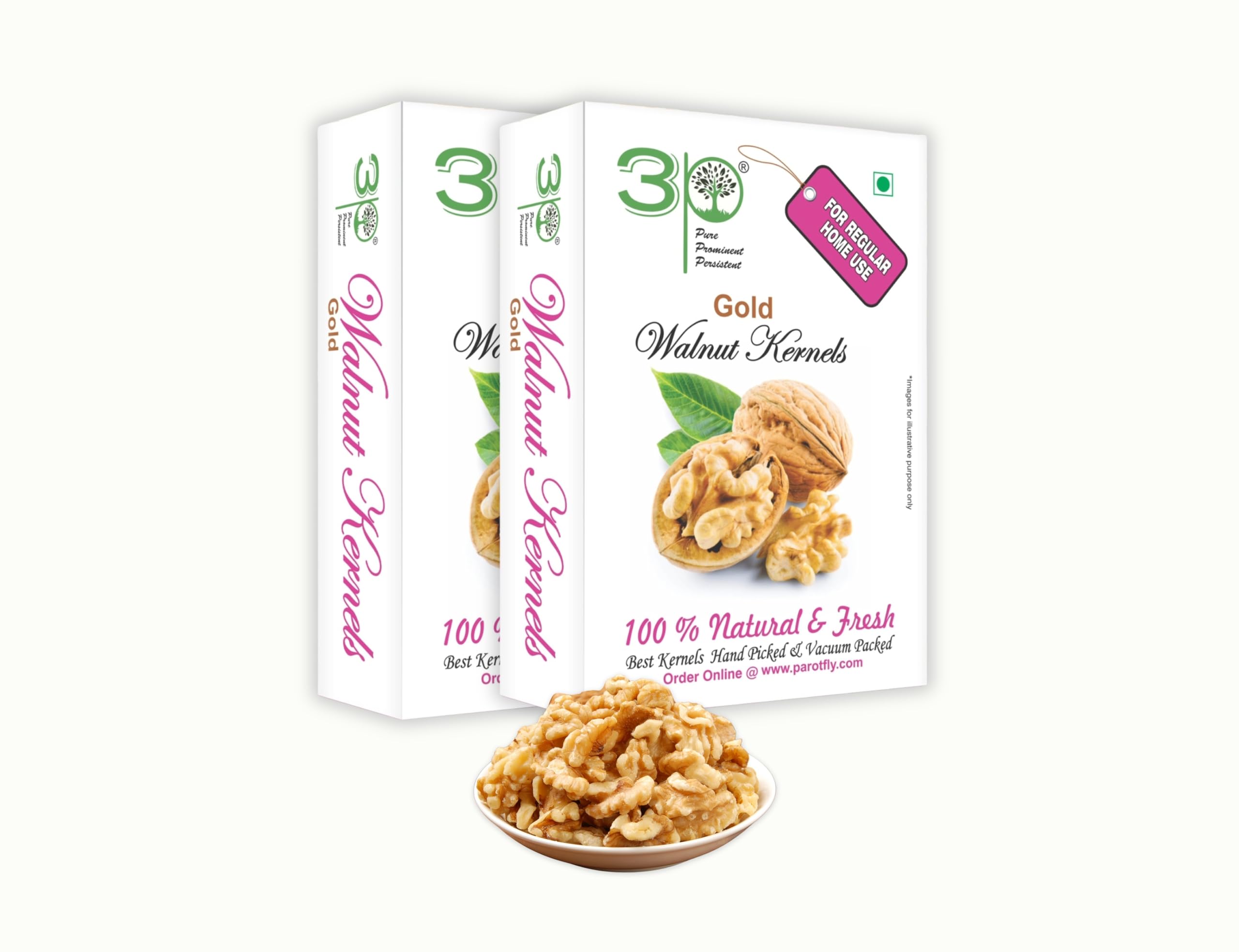 3P Kashmiri Walnut Kernels Without Shell, Regular Quarter Akhrot Giri, Fresh Organic Natural Akhrot(250g x Pack of 2) (B07J5X4D1R) Amazon Price History, Amazon Price Tracker