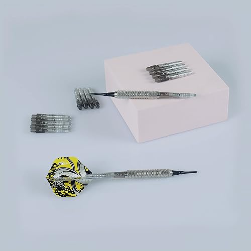 Vista 11 de CyeeLife Ejes de dardos transparentes de aluminio y plástico, 15 piezas (5 juegos) 1.378 in/1.890 in