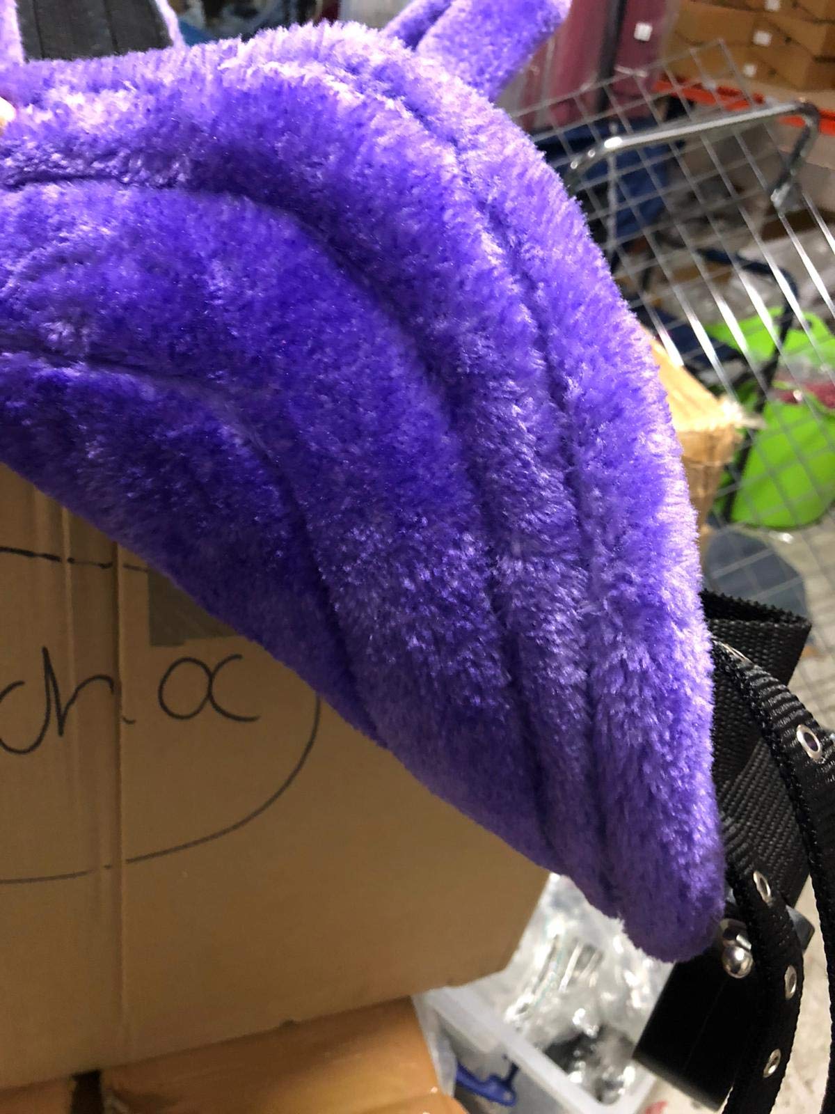 Bareback Selle d'équitation avec étriers Violet