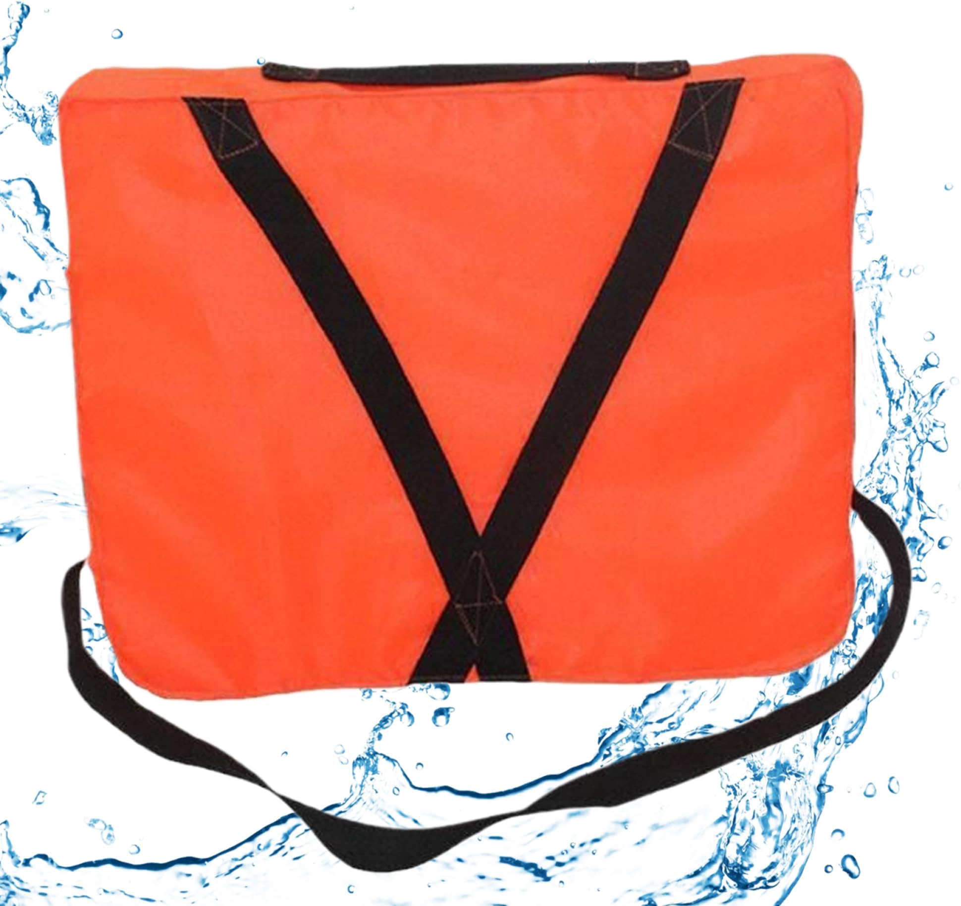 Boat Throwable Flotation Device 18x14in High Buoyancy Boat Throw Cushion with Strap Waterproof Throwable Flotation Device for Boating, Swimming, Rescue Boat Throwable Flotation Device