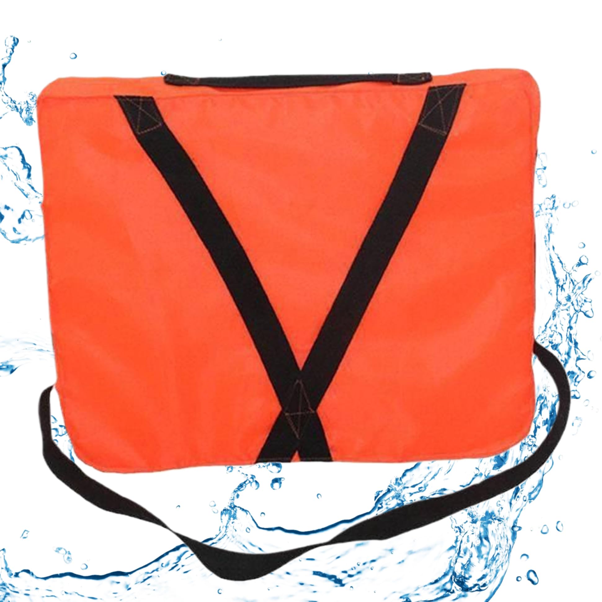 Boat Throwable Flotation Device 18x14in High Buoyancy Boat Throw Cushion with Strap Waterproof Throwable Flotation Device for Boating, Swimming, Rescue Boat Throwable Flotation Device