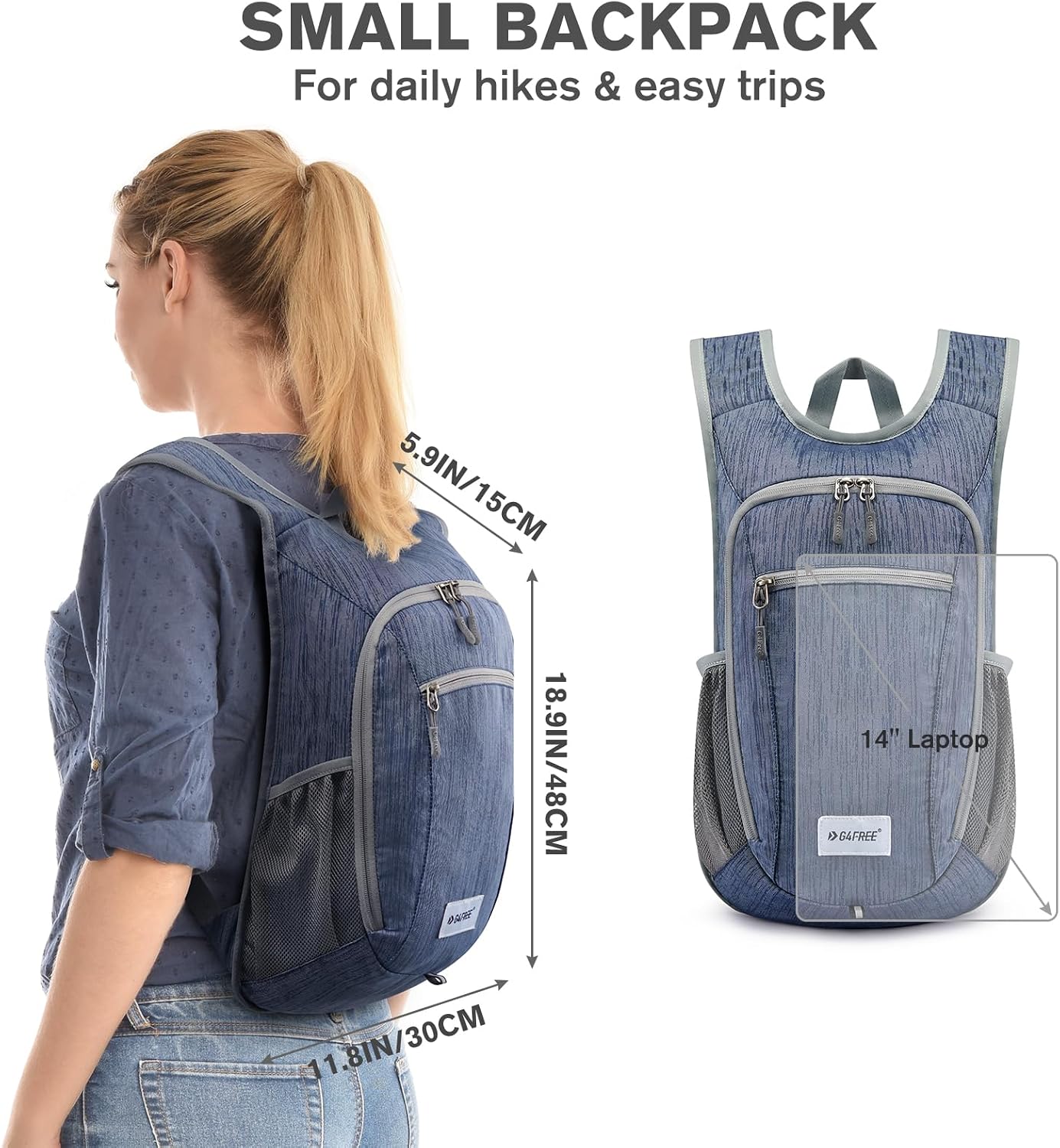 G4Free 10L/15L Hiking Backpack Lightweight Packable Hiking Daypack Small Travel Outdoor Foldable Shoulder Bag image 2