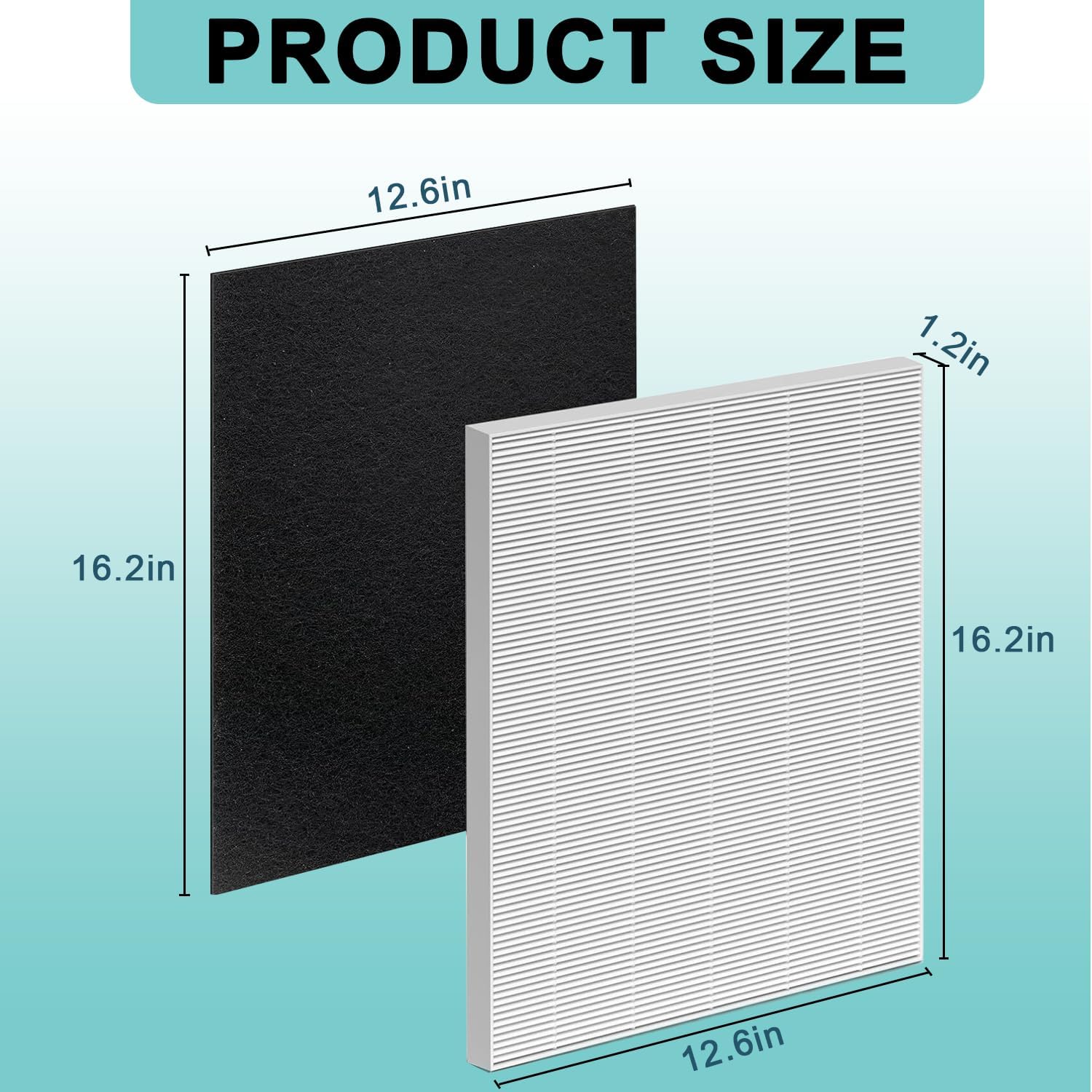 8 Pack115115 H13 HEPA Replacement Filter A Size 21 - c535 Compatible with Winix Plasma Wave Air Purifier 5300-2, C535, 6300, 5300, 6300-2, P300, AM90, 9000, 5000, 5000B