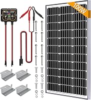 Vista 15 de SOLPERK Kit de Panel Solar 50W 12V, Cargador de Mantenimiento por Goteo de Batería Solar con Controlador Impermeable Mejorado para Barco Automóvil