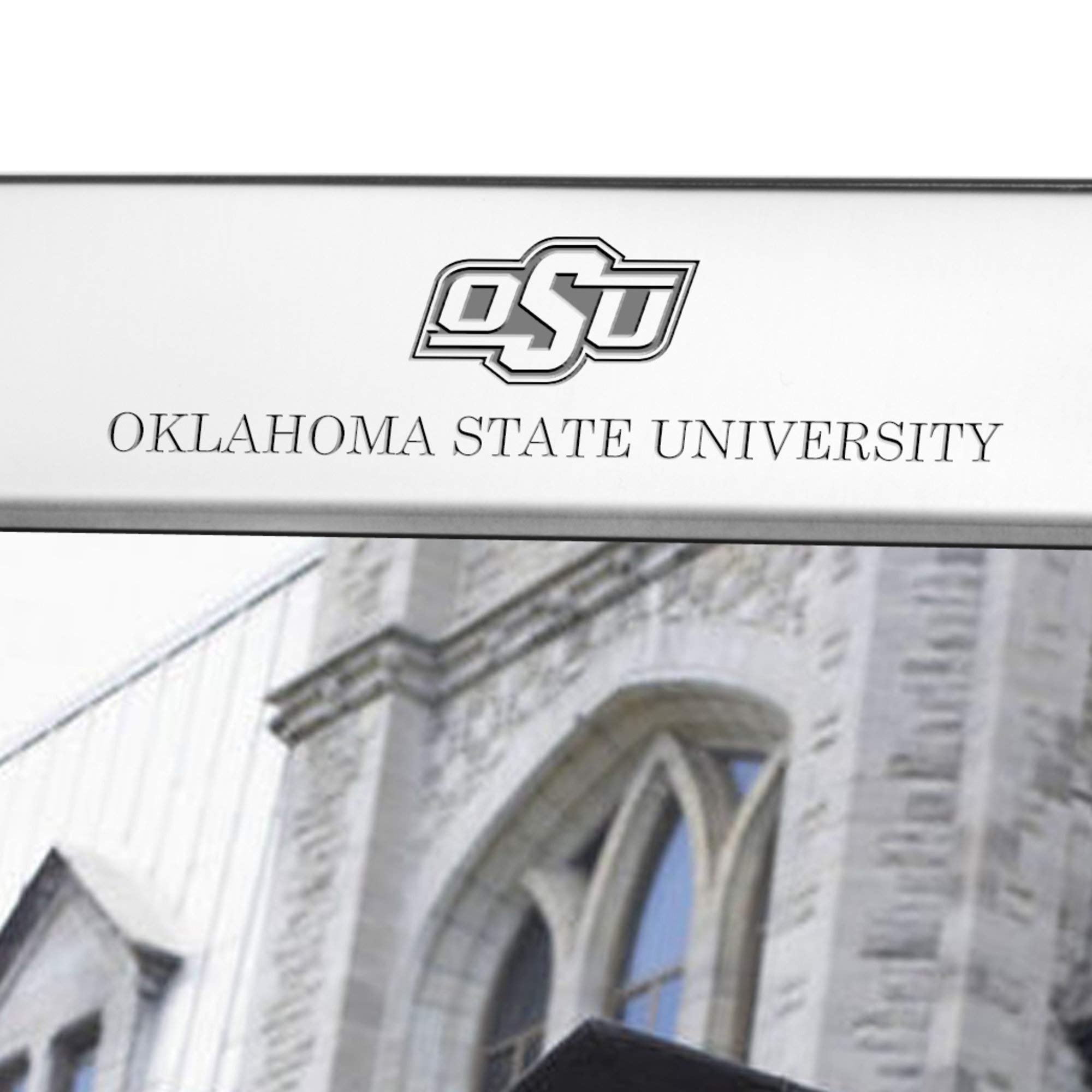 M. LA HART Oklahoma State University Polished Pewter 8x10 Picture Frame