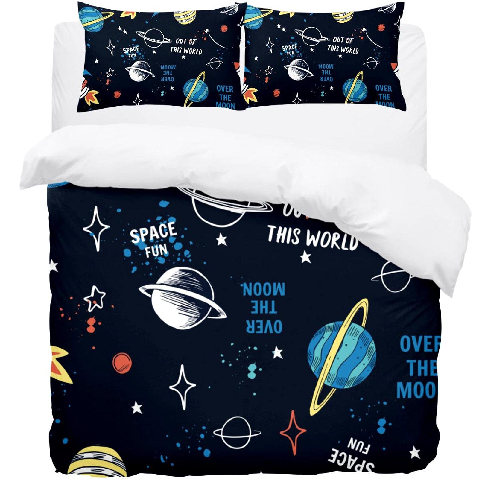Housse de couette espace ultra douce pour apaiser les nuits de votre enfant