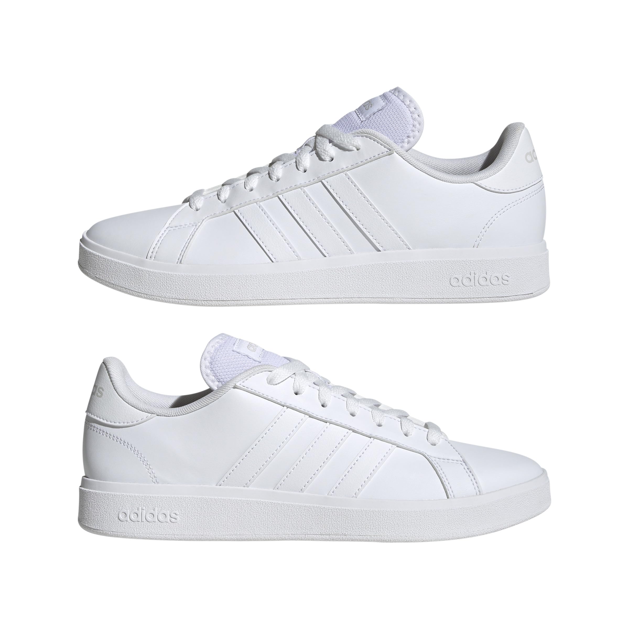 adidas Grand Court Base 2.0 Sneaker, 40 EU, LIT50, Beyaz, Erkek