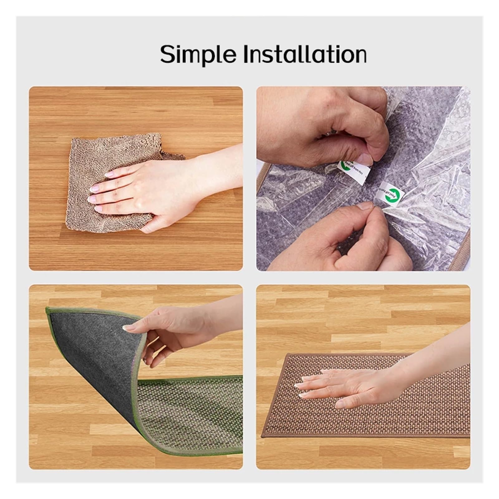 ry Anti-Rutsch-Stufenmatten-Set, selbstklebend, TPR, rutschfester Teppich für Küche und Zuhause, schützt Stufen, 5 Stück (Kaffee, 76 x 20 cm)