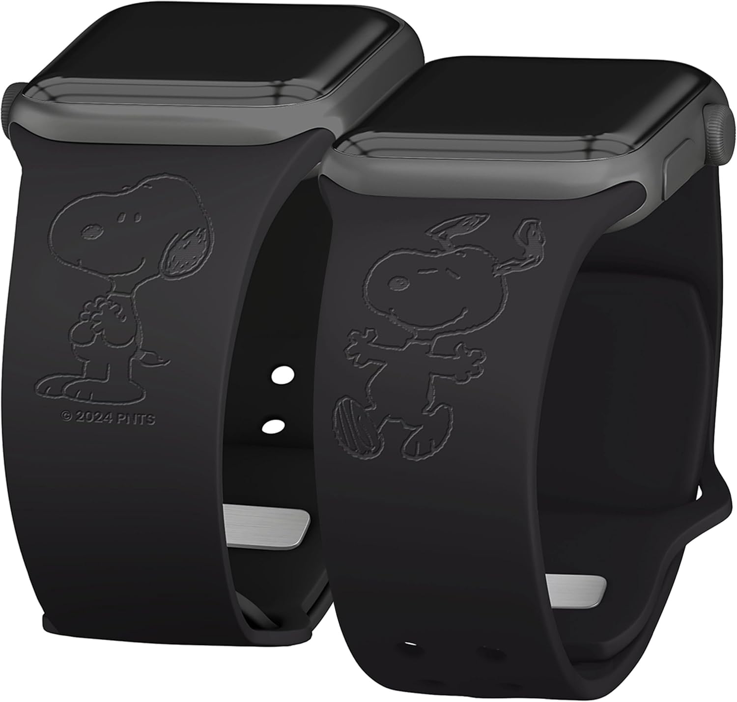 Affinity Bands Peanuts Classic Engraved Silicone Watch Band Compatible with Apple Watch