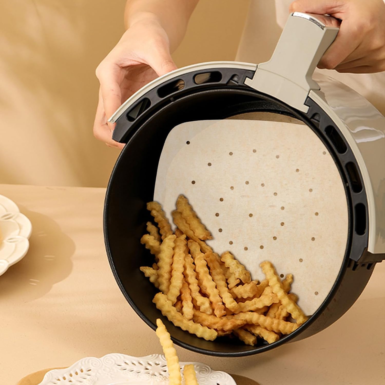 100pcs Inch Square Parchment Paper Liner for Air Fryer Basket