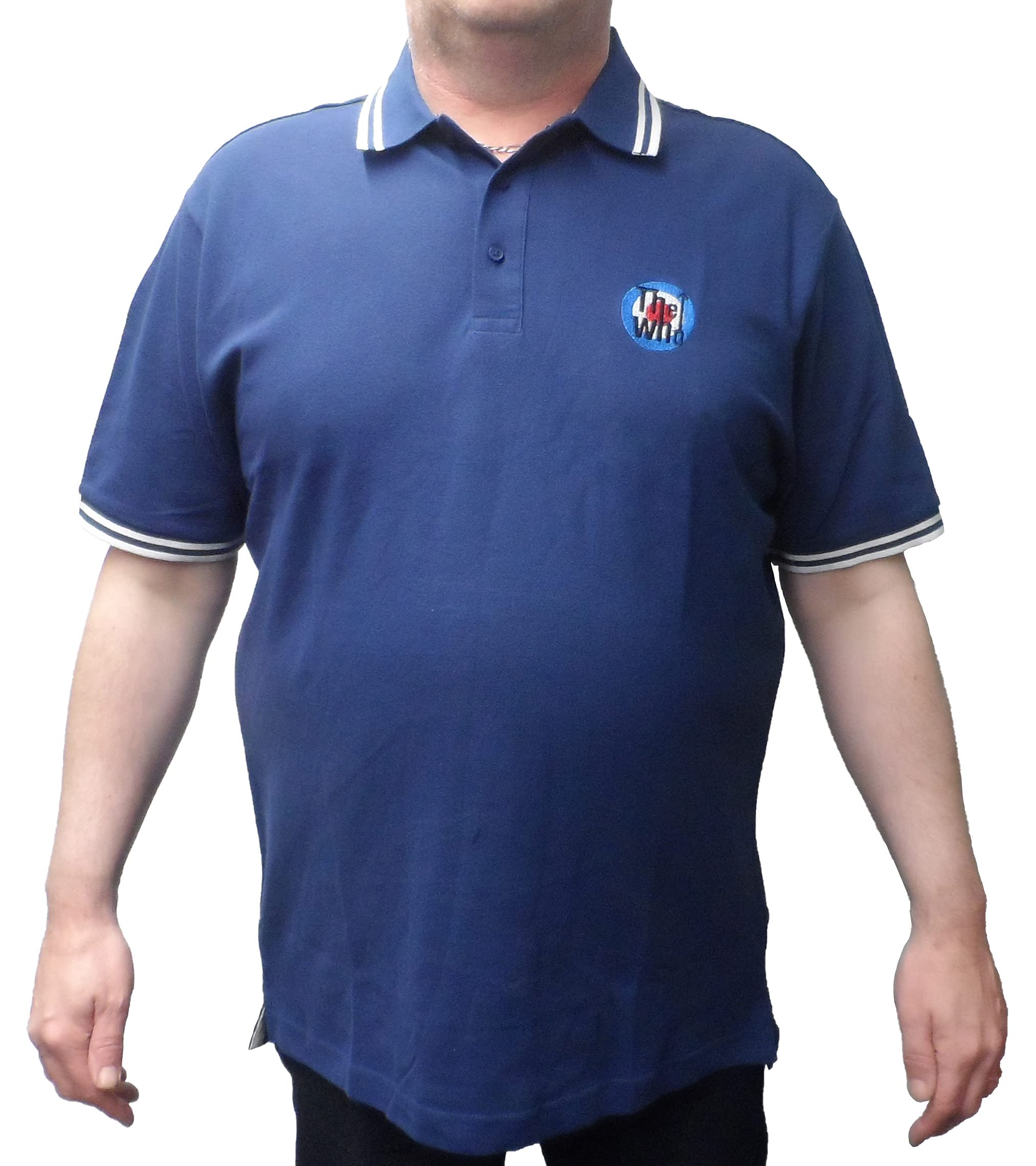 Mazeys Men's Navy Official Licensed The Who Polo Shirts (Medium, )