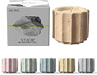 JueOne 6-Pack Luxury Scented Soy Wax Candles in Cement Jars - Natural Non-Toxic Aromatherapy Set for Stress Relief & Home Decor Gifts