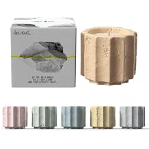 Scented Candles Set for Home, 6 Pack Natural Soy Wax Candle Gift Set, Non-Toxic Cement Jar Candles, Luxury Aromatherapy for Stress Relief, Odor Eliminating, Highly Scented, Gifts for Women