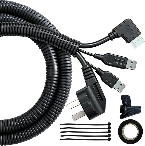 Split Wire Loom Tubing, 10ft 1/2inch Heat Resistance Wire Protector