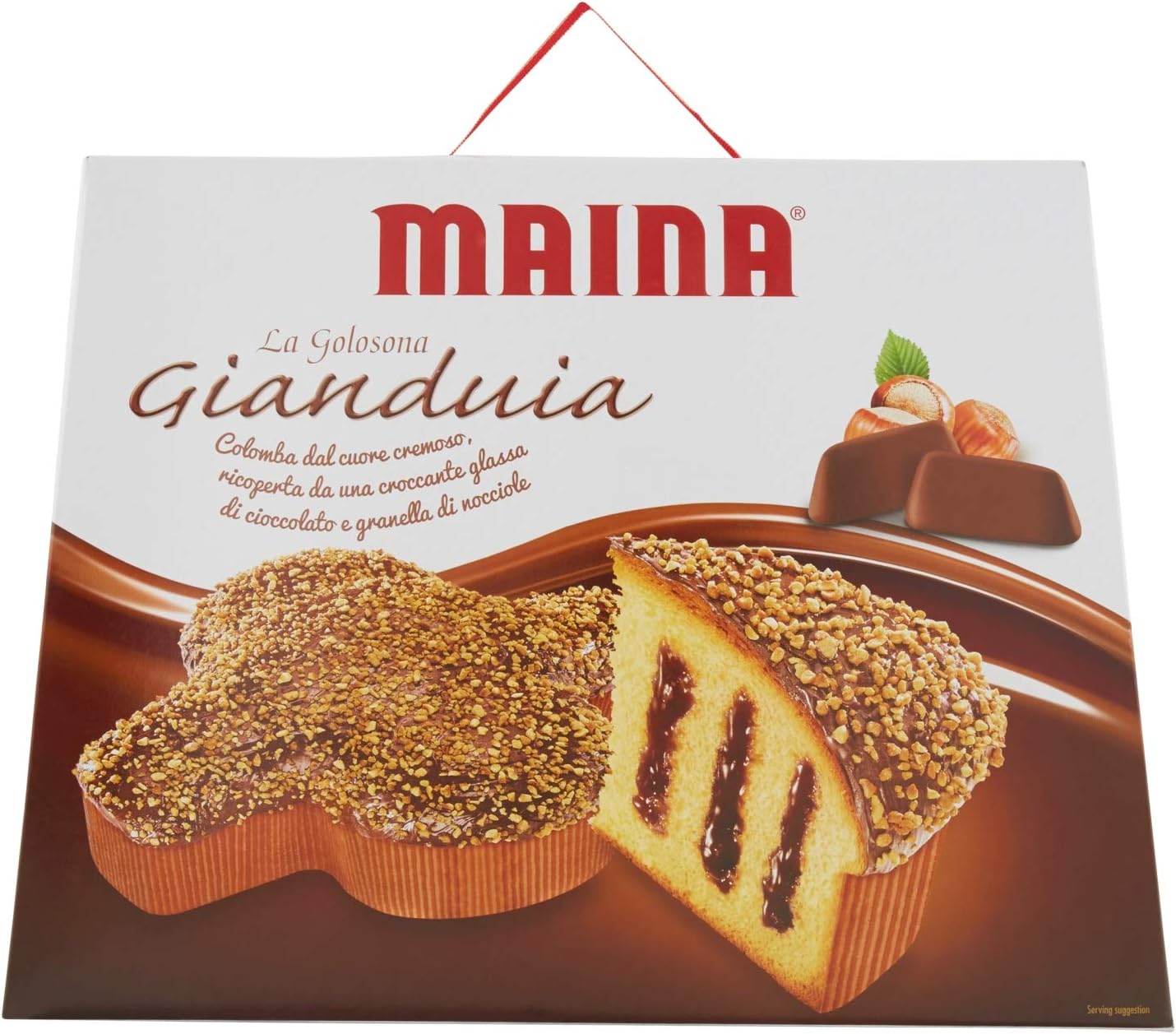 Maina - Easter Cake: Traditional Colomba (Dove) with Gianduia Cream 750gr