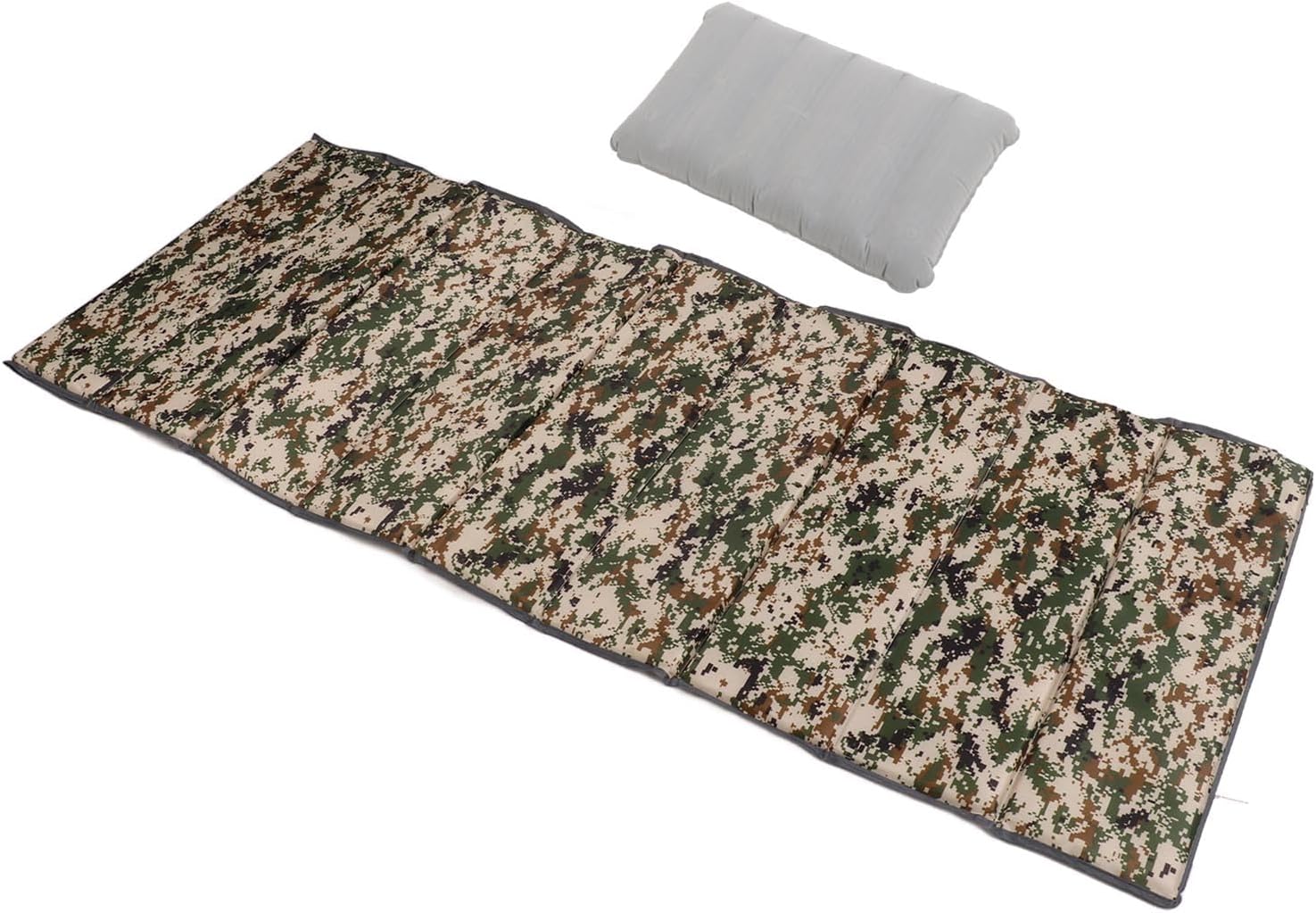 CCYLEZ Sleeping Mat, Portable Skid Lightweight Oxford Cloth and Pearl Cotton Camping Mat for RV for Office (Camouflage)