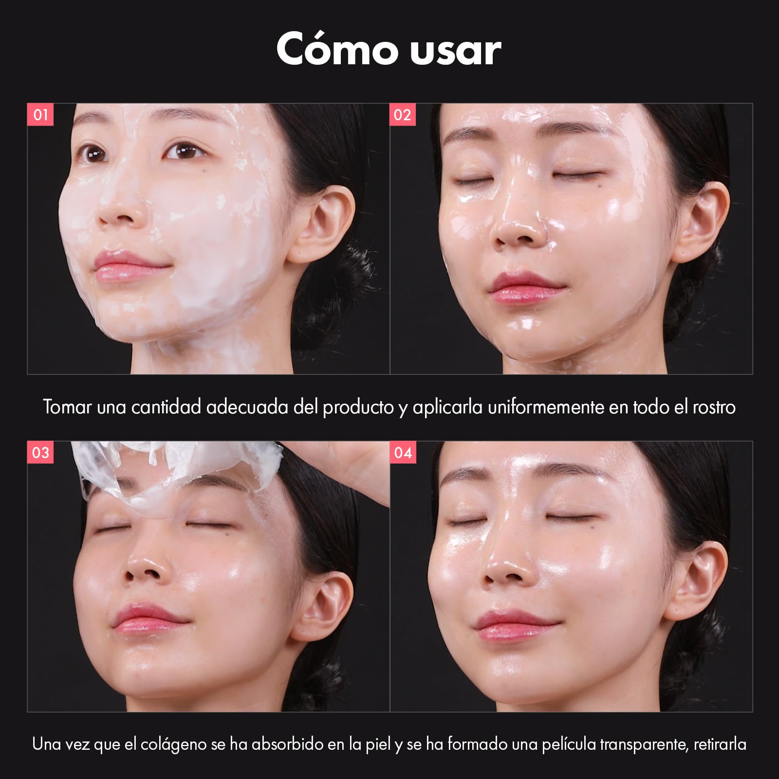 TOSOWOONG Real Collagen Fit, Mascarilla Facial Peel Off con Colágeno Hidrolizado, Elasticidad e Hidratación, Piel Radiante, Cuidado Facial Coreano, 50ml, 1.69 fl. oz.