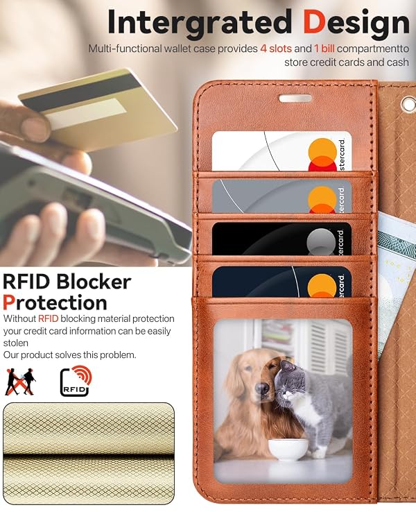 OCASE for Samsung Galaxy S25 Plus Case Wallet with Card Holders, Magnetic Detachable 2 in 1 Flip PU Leather Phone Case Cover Folio RFID Blocking Kickstand for 6.7 Inch Samsung S25 Plus-Brown by OCASE - Image 4