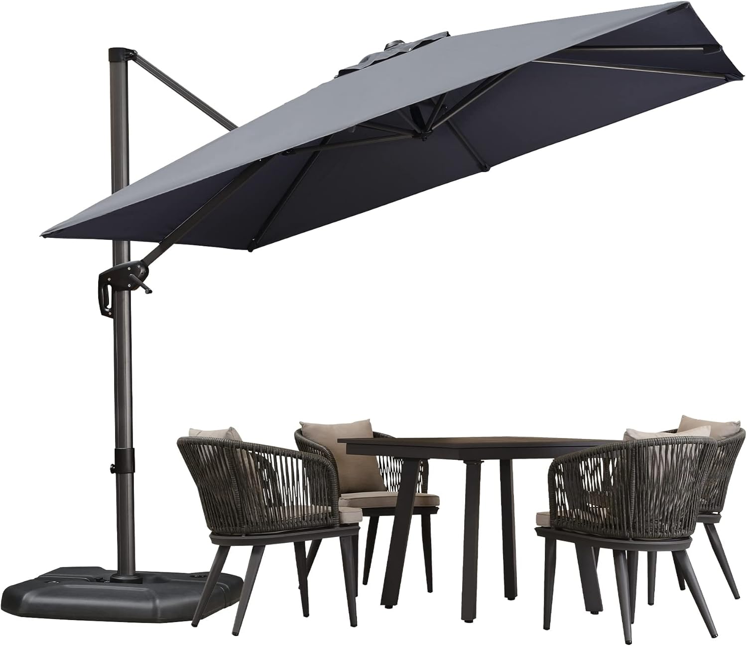 PURPLE LEAF Parasol Deporte 3×3 m Carré Parasol De Jardin Exterieur