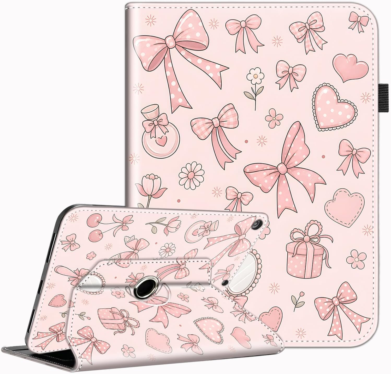 Case for iPad 10.2" 9th/8th/7th Gen 2021/2020/2019, Pink Bow Gift