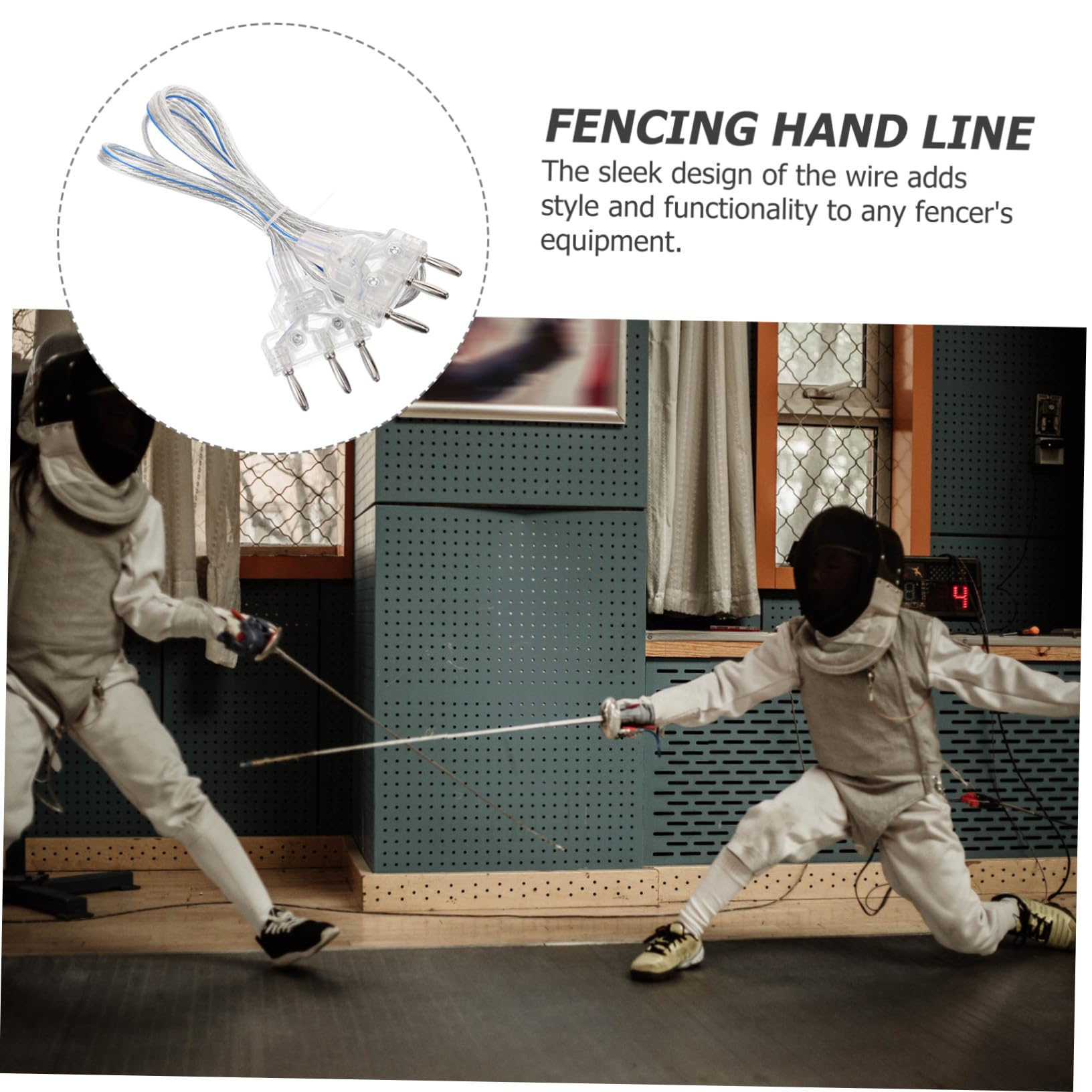 Alipis Fechtdegen Kabel mit Maximalem Schutz aus Edelstahl und Kunststoff Fechten Ausrüstung für Sichere Trainingsausrüstung im Professionellen Fechtsport