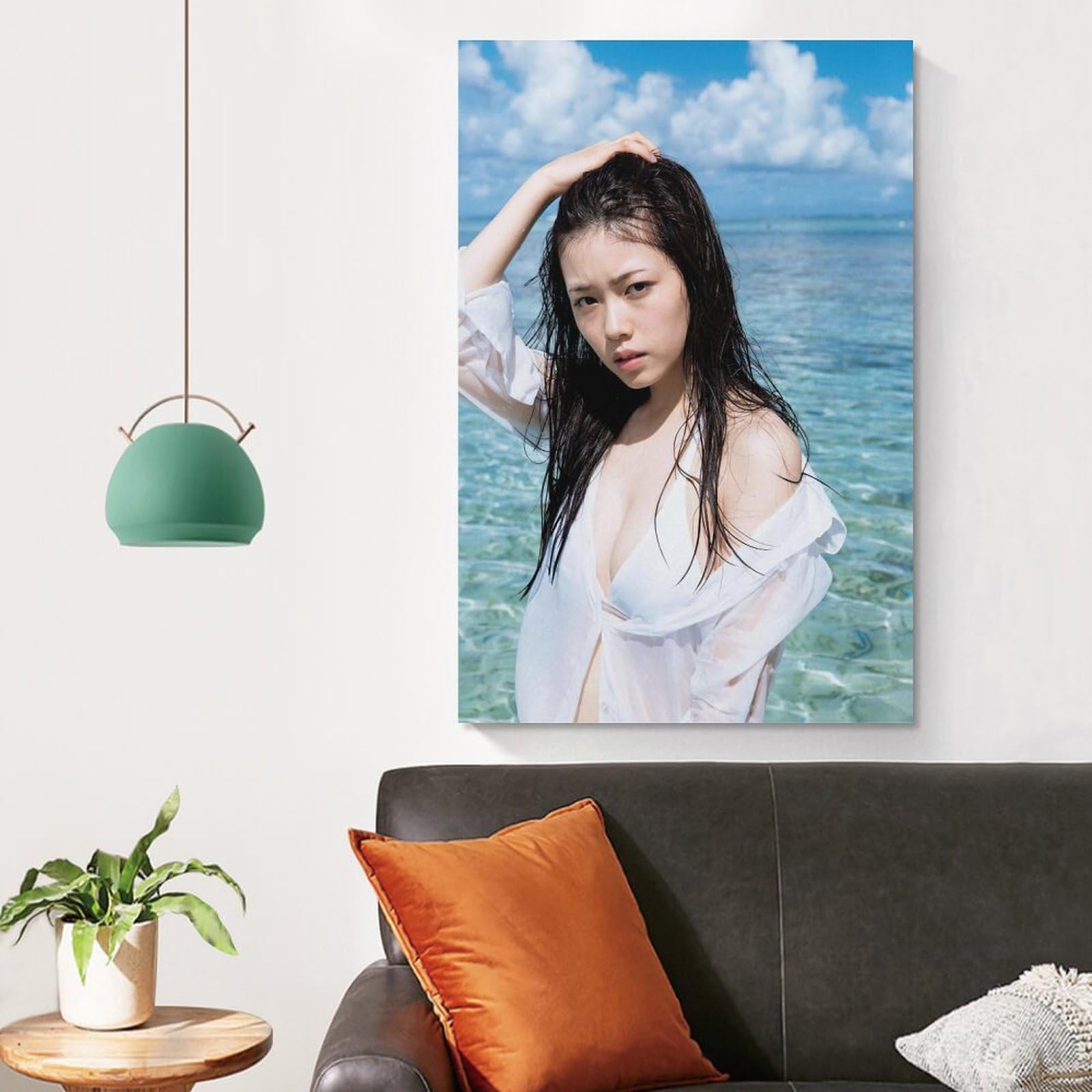 Amazon.co.jp: 小芝風花 女優 可愛 下着4 ポスター キャンバス 芸術