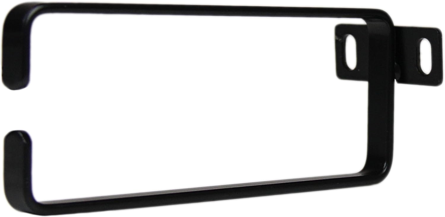 StarTech.com 1U Vertical 2.2 x 5.9in Server Rack Cable Management D-Ring Hook w/ Flexible Opening - Network Rack-Mount Cord Organizer Ring (CMHOOK1UL), Black