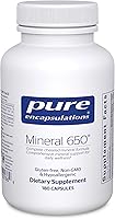 Vista 1 de Pure Encapsulations Mineral 650 Combinación Hipoalergénica de Quelato Equilibrado Minerales 180 Cápsulas