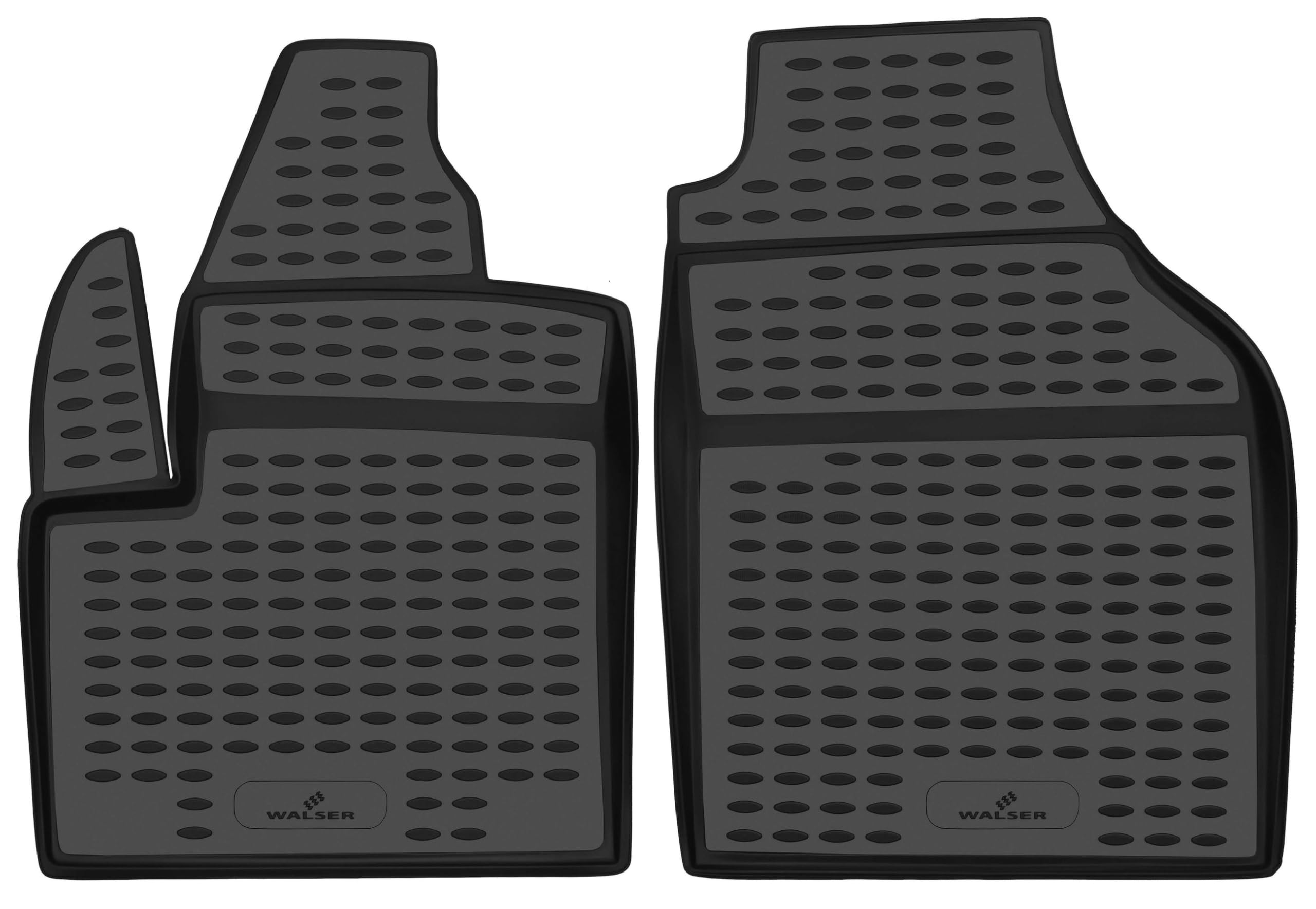 WALSER Tappetini in gomma per auto XTR su misura compatibile con Ford Transit Connect 06/2002-2013