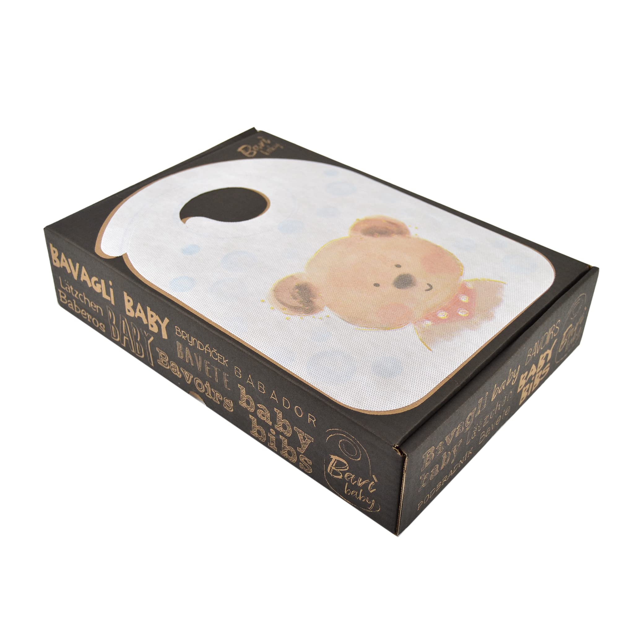 PZ 100 BAVAGLINI MONOUSO PER BAMBINO, BAVAGLINI FANTASIA ORSO, PINGUINO ED ELEFANTE ( ALTO 30 CM X LARGHEZZA 24 CM ) IDEALE PER ASILI E LUDOTECHE PER AGEVOLARE IL CONSUMO DEI PASTI
