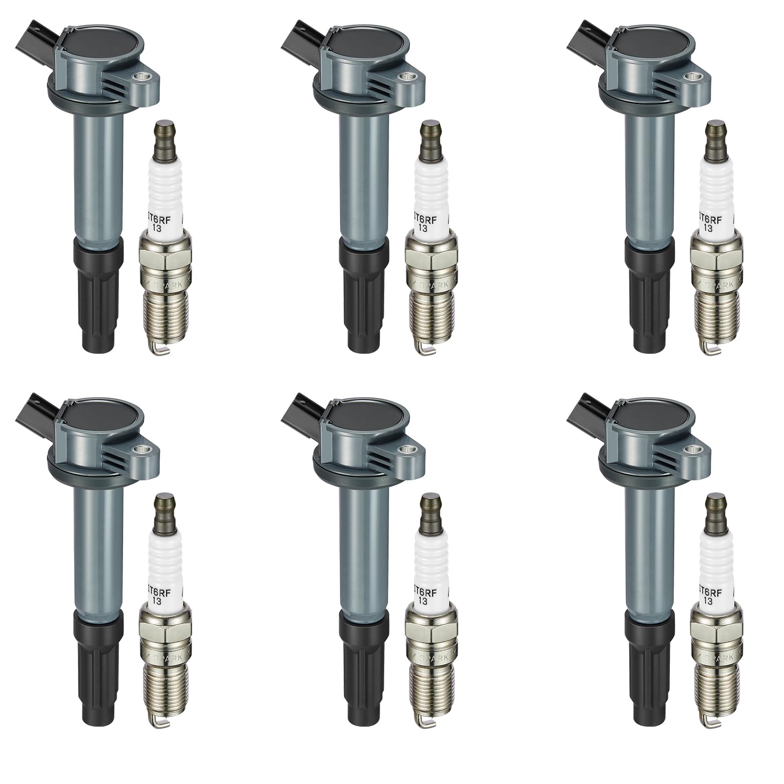 BDFHYK Ignition Coil UF486 and Spark Plug XP104 for Lincoln Zephyr